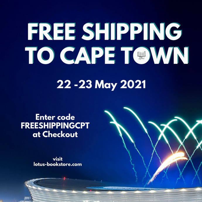 Free Shipping to Cape Town for this weekend only!