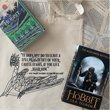 Load image into Gallery viewer, The Hobbit - Dragon Quote - Tote Bag
