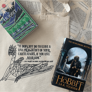 The Hobbit - Dragon Quote - Tote Bag