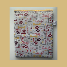 Load image into Gallery viewer, Little Woof - White Padded Book Sleeve