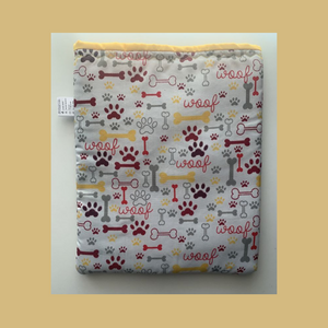 Little Woof - White Padded Book Sleeve