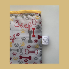 Load image into Gallery viewer, Little Woof - White Padded Book Sleeve