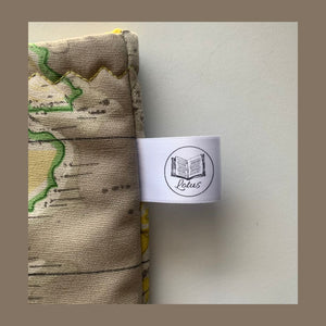 World Map - Padded Book Sleeve