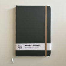 Load image into Gallery viewer, Hard Cover Lined Journal - A5 - Grey