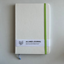 Load image into Gallery viewer, Hard Cover Lined Journal - A5 - White
